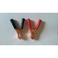 Battery clamps large 2pcs red and black