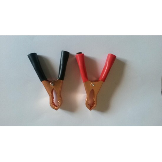 Battery clamps 2pcs red and black