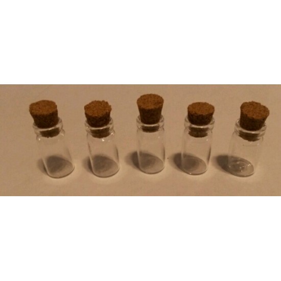 Glas vial 5pcs