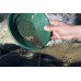 Gold pan 8" green