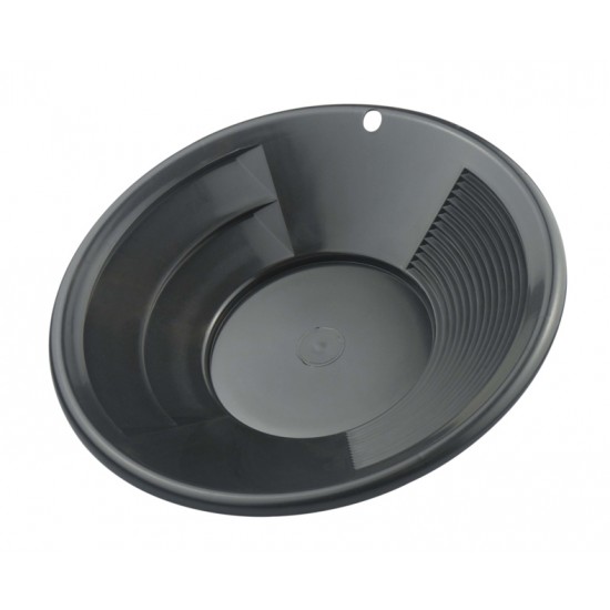 Gold pan 8" black